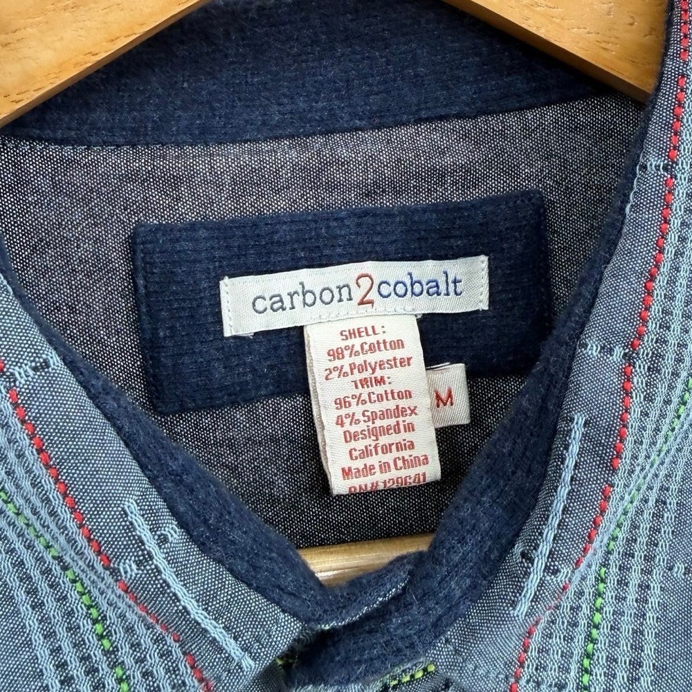 Carbon 2 Cobalt Mens Medium Lot of‎ 5 Long Sleeve Button Down Shirts Workwear - Picture 4 of 16